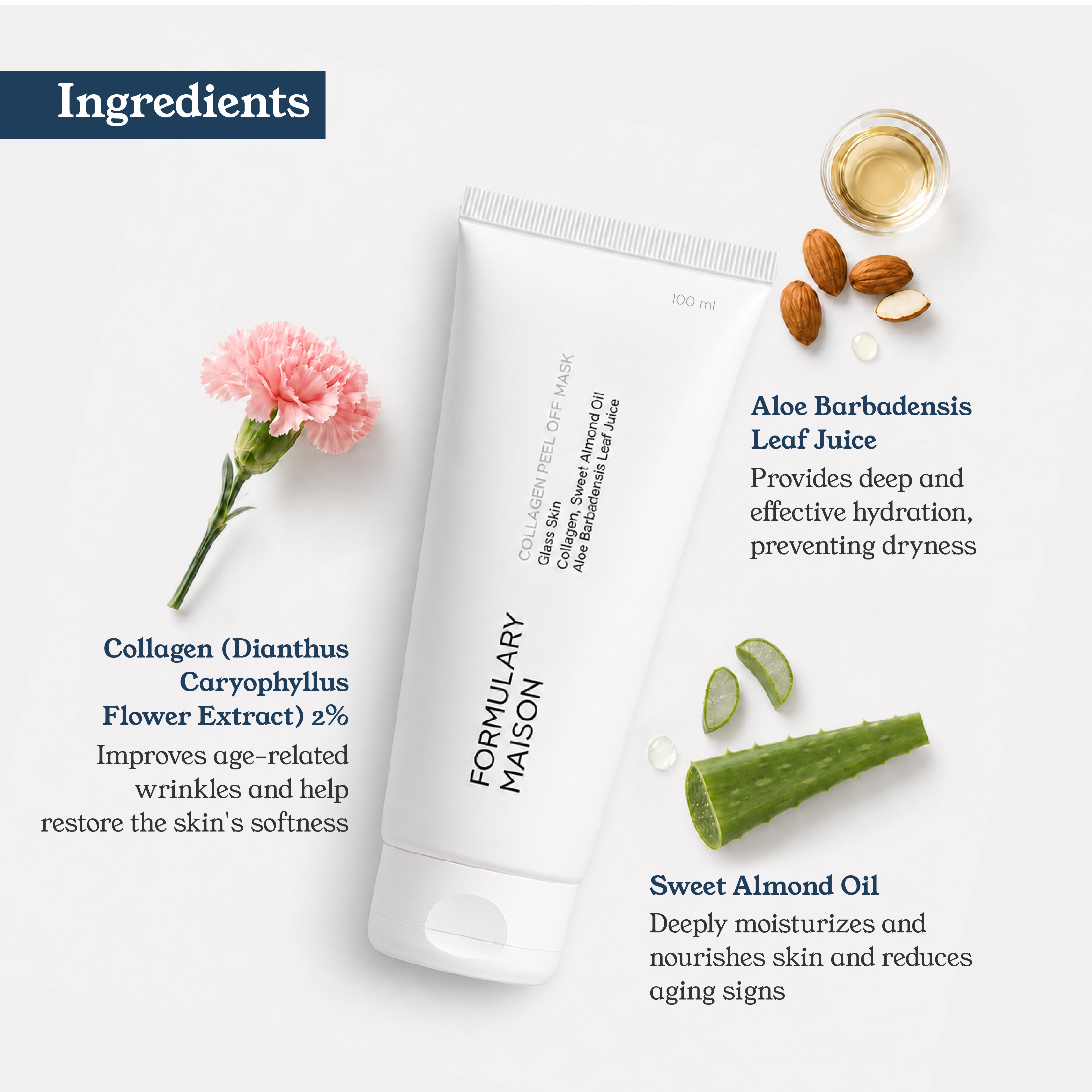 Glass Skin - Collagen Overnight Wrapping Peel Off Mask