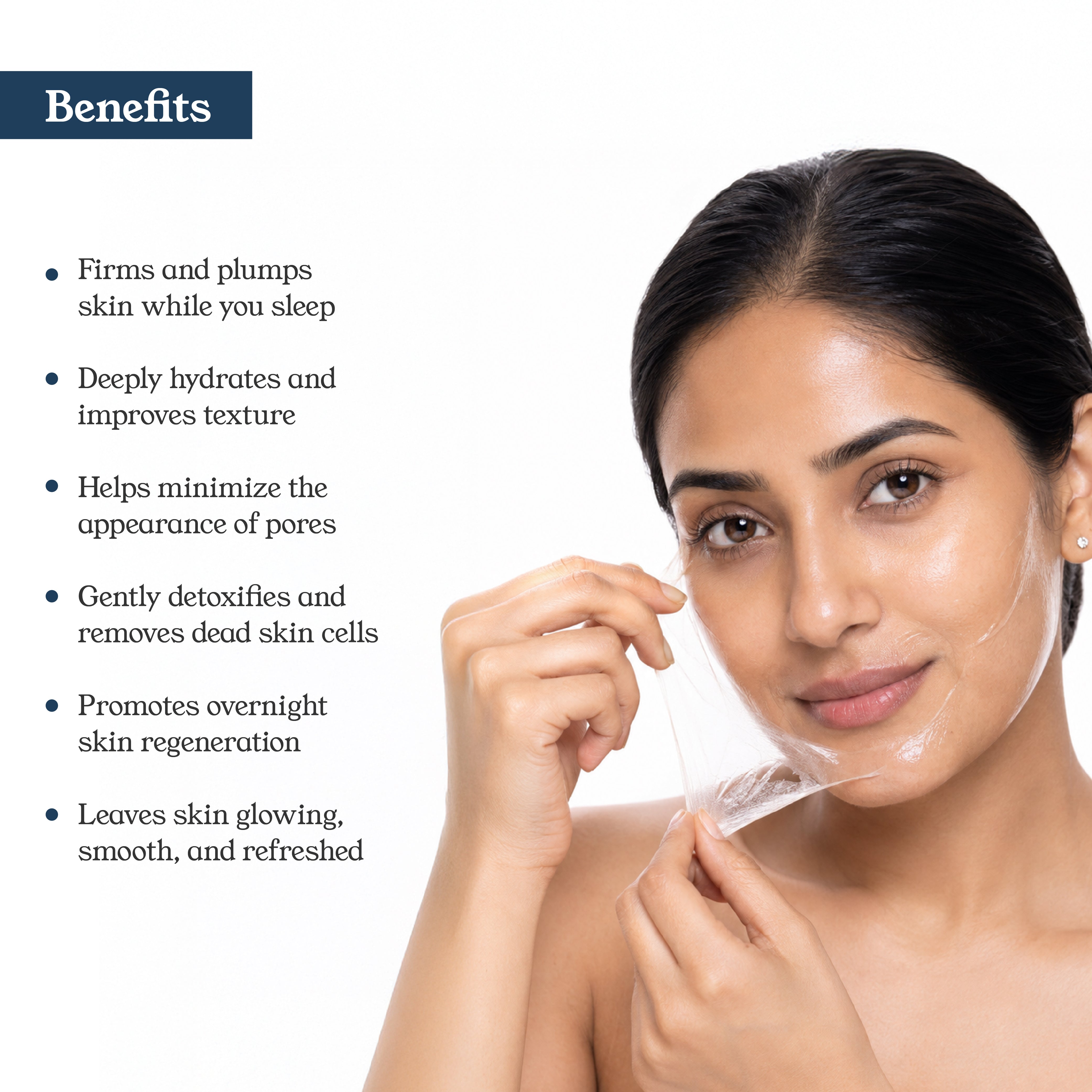 Glass Skin - Collagen Overnight Wrapping Peel Off Mask