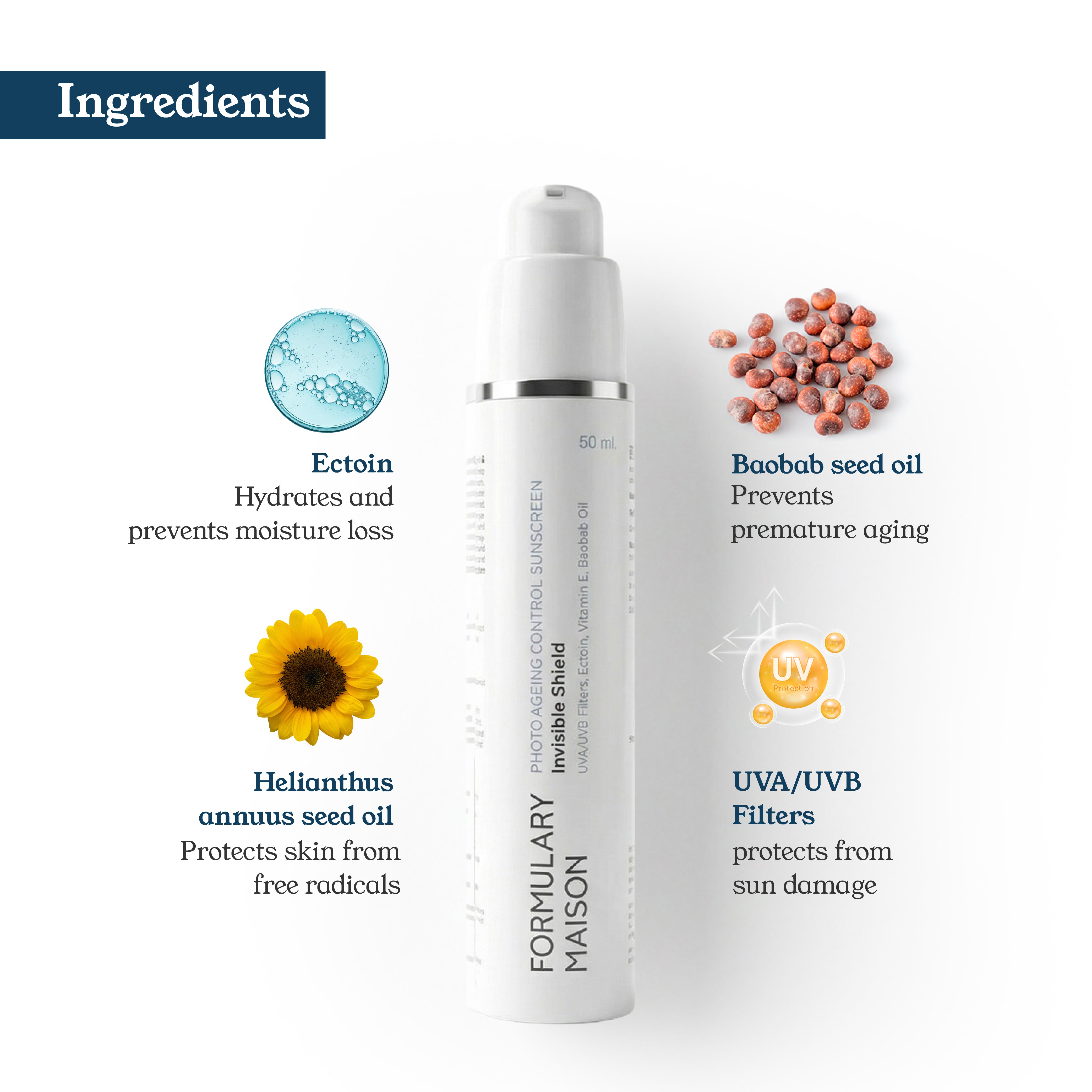 Invisible Shield - SPF 50 Photo Aging Control Sports Sunscreen